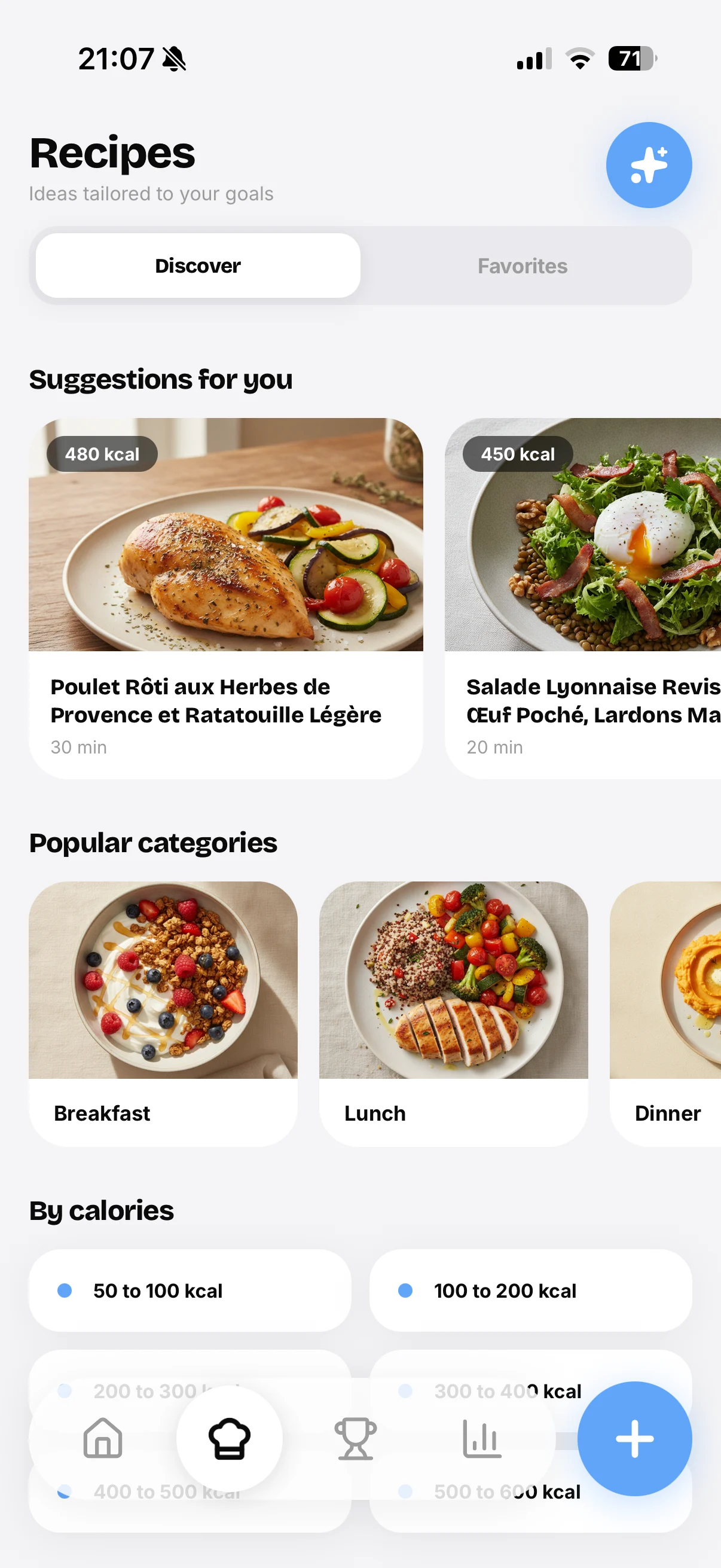 Mello scan result with calories and macros for the meal